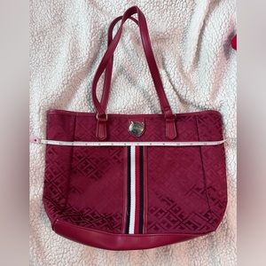NWT Tommy Hilfiger Cherry Red Handbag purse